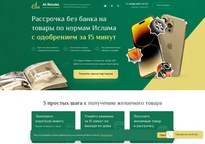 Снимок главной страницы al-baraka.ru
