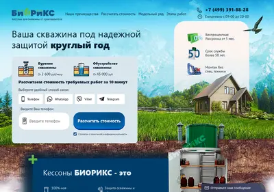 Снимок главной страницы biorix.ru