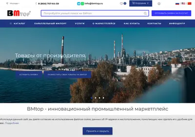 Снимок главной страницы bmtop.ru