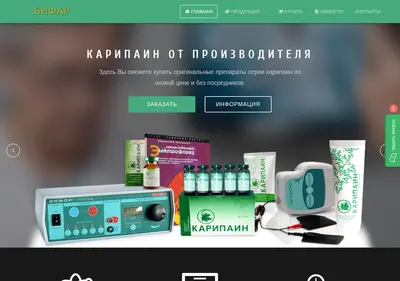 Снимок главной страницы bifarnpk.ru