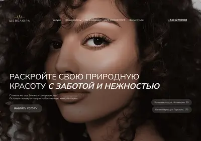 Снимок главной страницы shevelyurra.ru