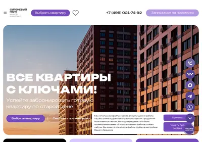 Снимок главной страницы afi-park.ru