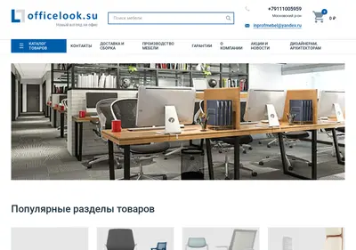 Снимок главной страницы officelook.su