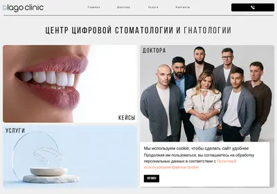 Снимок главной страницы blagoclinic.ru