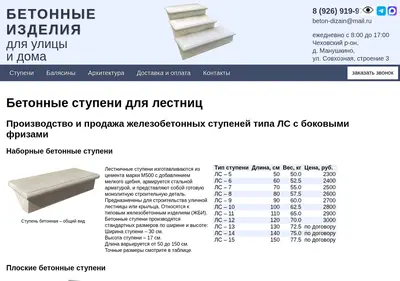 Снимок главной страницы beton-dizain.ru