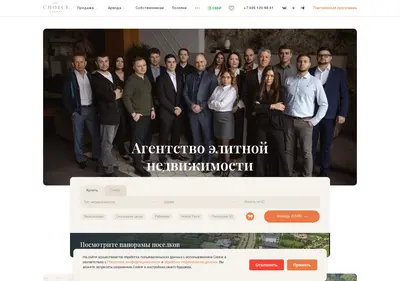 Снимок главной страницы choice-estate.ru
