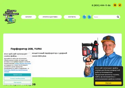 Снимок главной страницы chiba-tools.ru