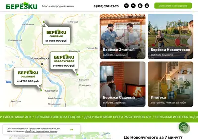 Снимок главной страницы berezkinsk.ru