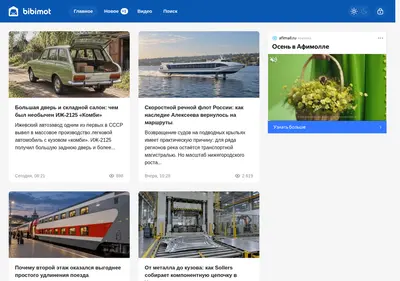 Снимок главной страницы bibimot.ru