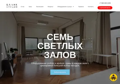 Снимок главной страницы blankstudios.ru