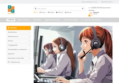 Снимок главной страницы 223-223.ru