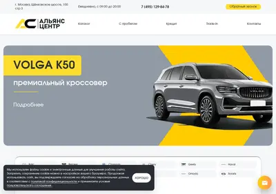 Снимок главной страницы alyanscentr.ru