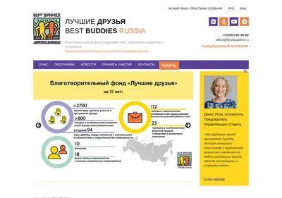 Снимок главной страницы bestbuddies.ru