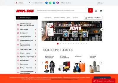 Снимок главной страницы am1.ru
