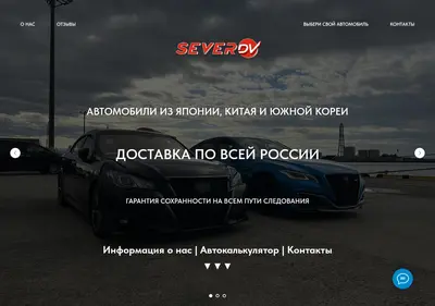 Снимок главной страницы severdv.su