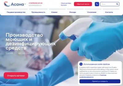 Снимок главной страницы asanatm.ru