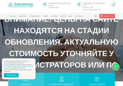 Снимок главной страницы aviamed-zhuk.ru