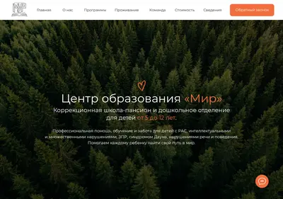 Снимок главной страницы centrobrmir.ru