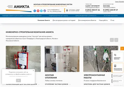 Снимок главной страницы amikta.ru