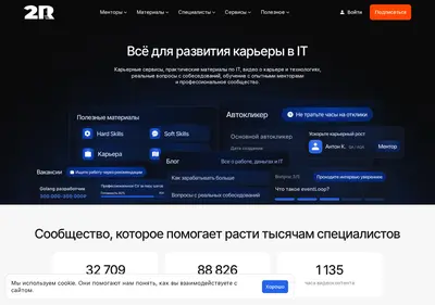 Снимок главной страницы 2r.ru
