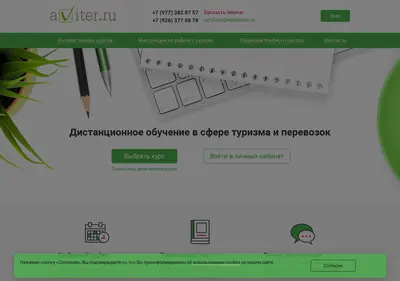 Снимок главной страницы aviter.ru
