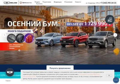Снимок главной страницы belgeeperm.ru