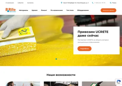 Снимок главной страницы b-rite.ru
