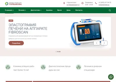 Снимок главной страницы gormed.su