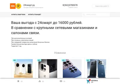 Снимок главной страницы 24smart.ru