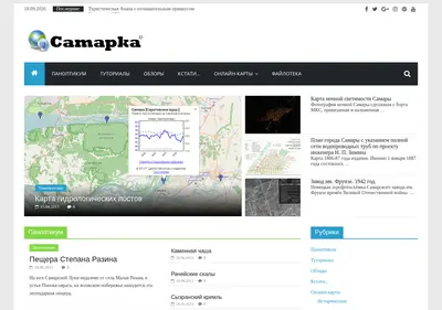 Снимок главной страницы camapka.ru