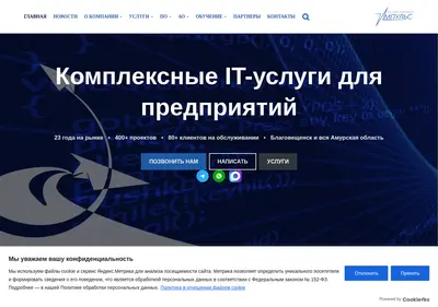 Снимок главной страницы amurimpulse.ru