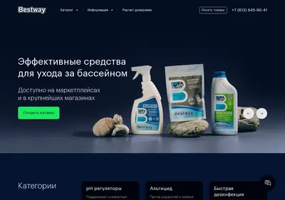 Снимок главной страницы bestway-chemicals.ru