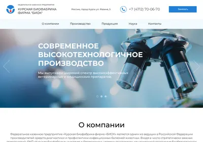 Снимок главной страницы biok.ru
