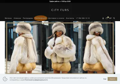 Снимок главной страницы cityfurs.ru