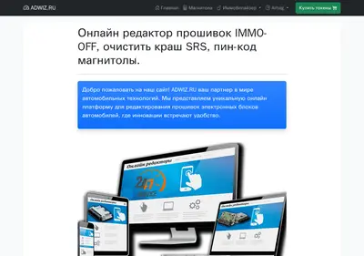 Снимок главной страницы adwiz.ru