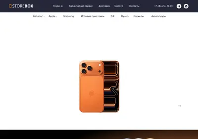 Снимок главной страницы storebox.su