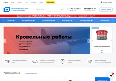Снимок главной страницы c-g-t.ru