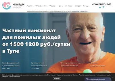 Снимок главной страницы milydom.su