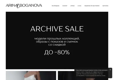 Снимок главной страницы arinaboganova.ru