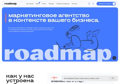 Снимок главной страницы roadmap.su