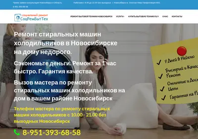 Снимок главной страницы bestservice54.ru