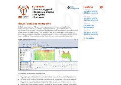 Снимок главной страницы bitedit.ru
