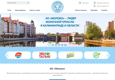 Снимок главной страницы aomoloko.ru