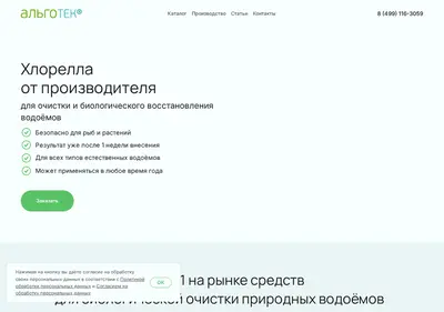 Снимок главной страницы algotec.ru