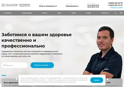 Снимок главной страницы aksenator.ru
