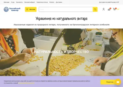 Снимок главной страницы baltjeweler.ru