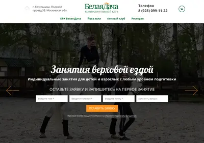 Снимок главной страницы bdhorse.ru