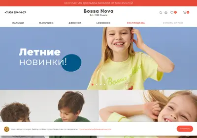 Снимок главной страницы bossa.ru