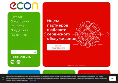 Снимок главной страницы econ.su