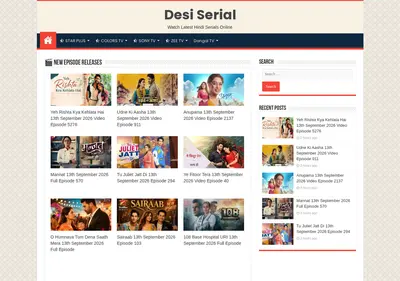 Снимок главной страницы desiserialonline.su
